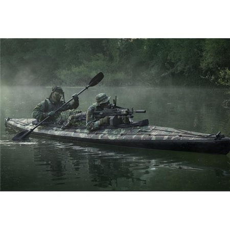 StockTrek Images PSTTWE300002M Navy Seals Navigate The Waters In A Folding Kayak During Jungle Warfare Operations Poster Print; 17 X 11